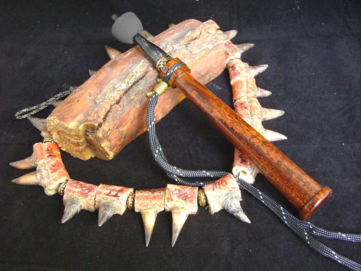 Snakewood Turkey Trumpet With Buffalo Horn