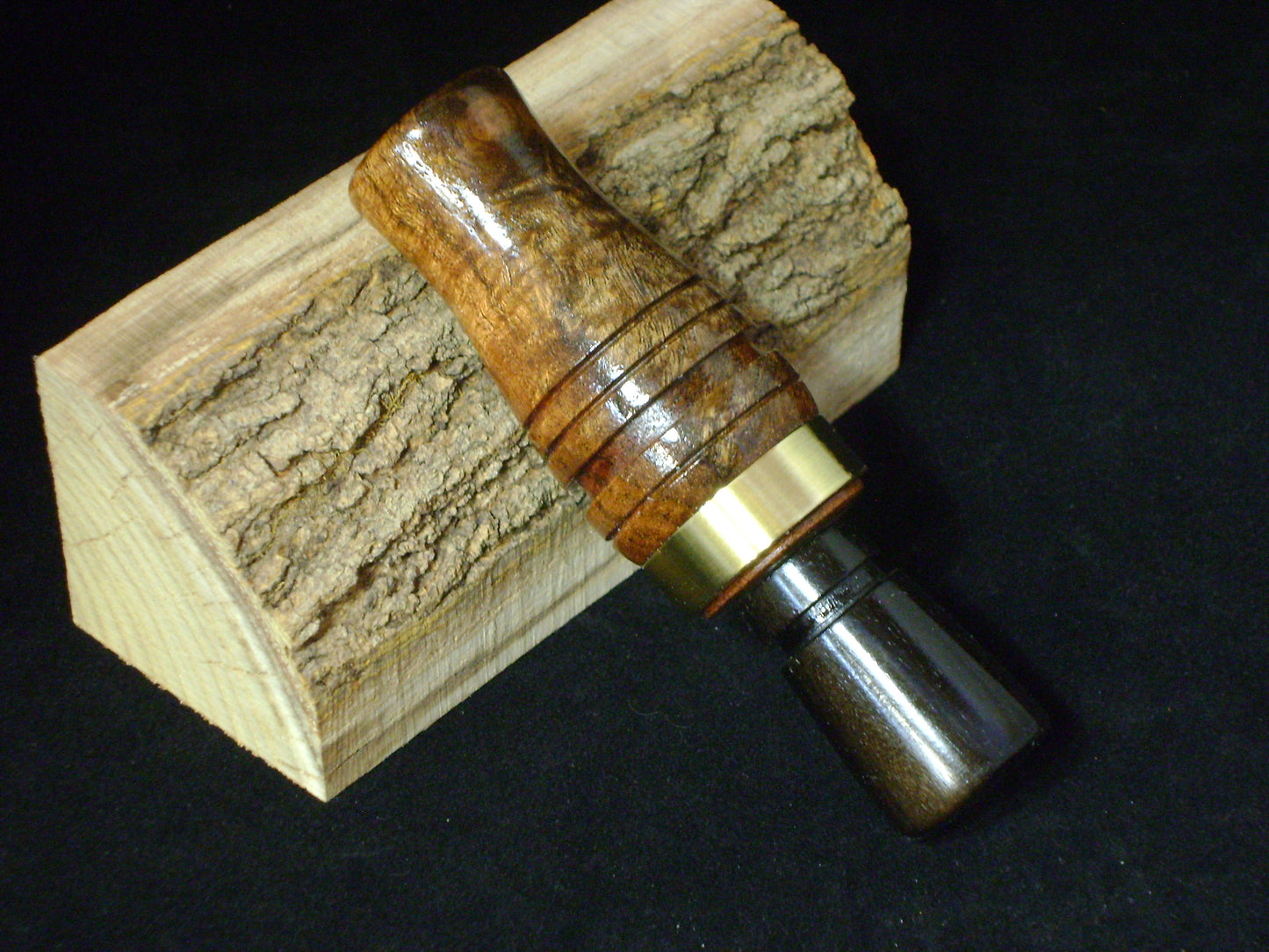 Texas Mesquite Burl and African Blackwood Mallard Duck Call