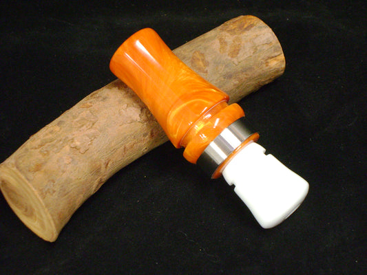 Orange and White Acrylic Mallard Duck Call