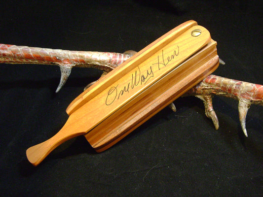 Cherry/Black Walnut One Way Hen Call