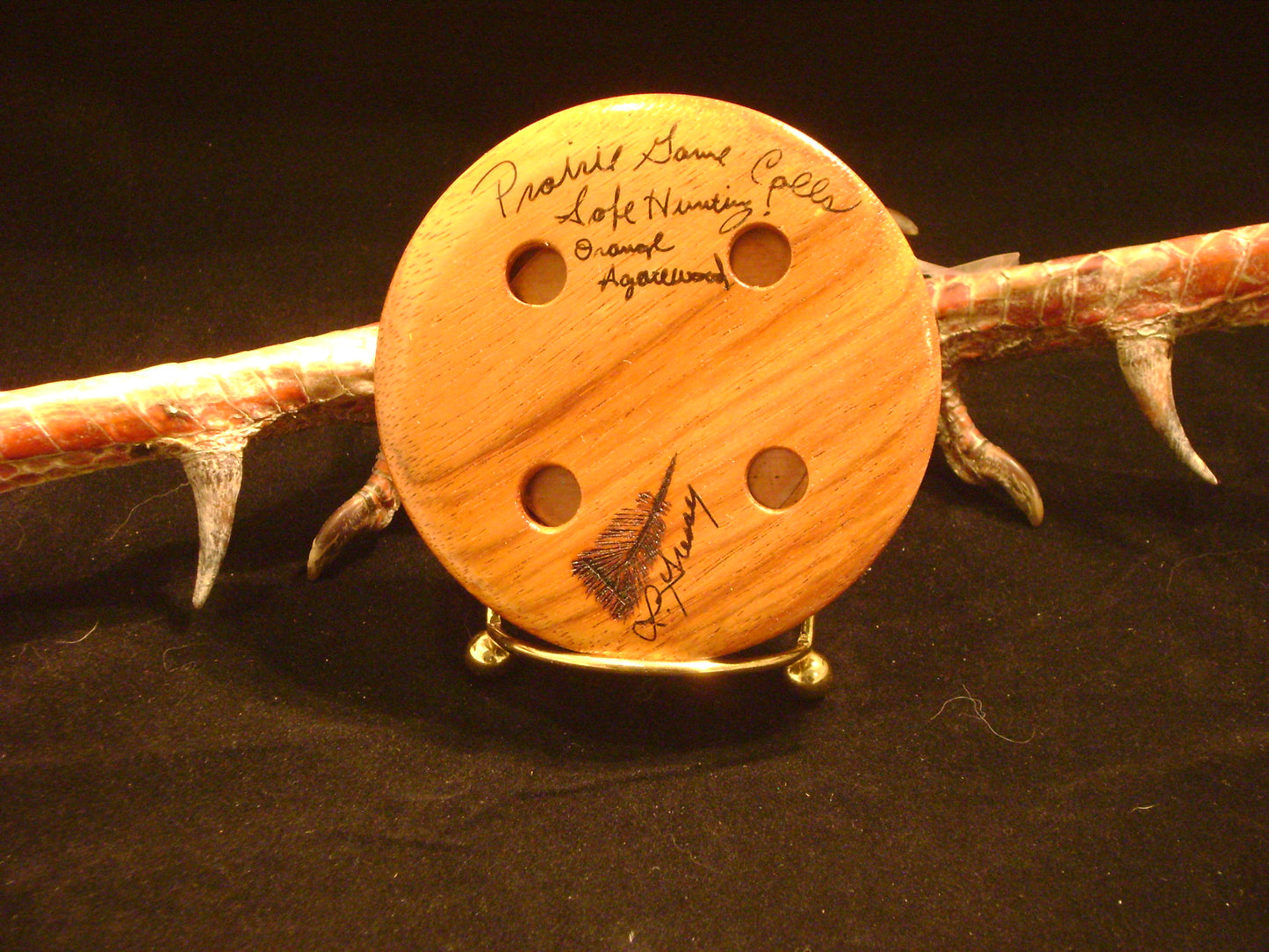 3.25" Orange Agatewood Copper Friction Call