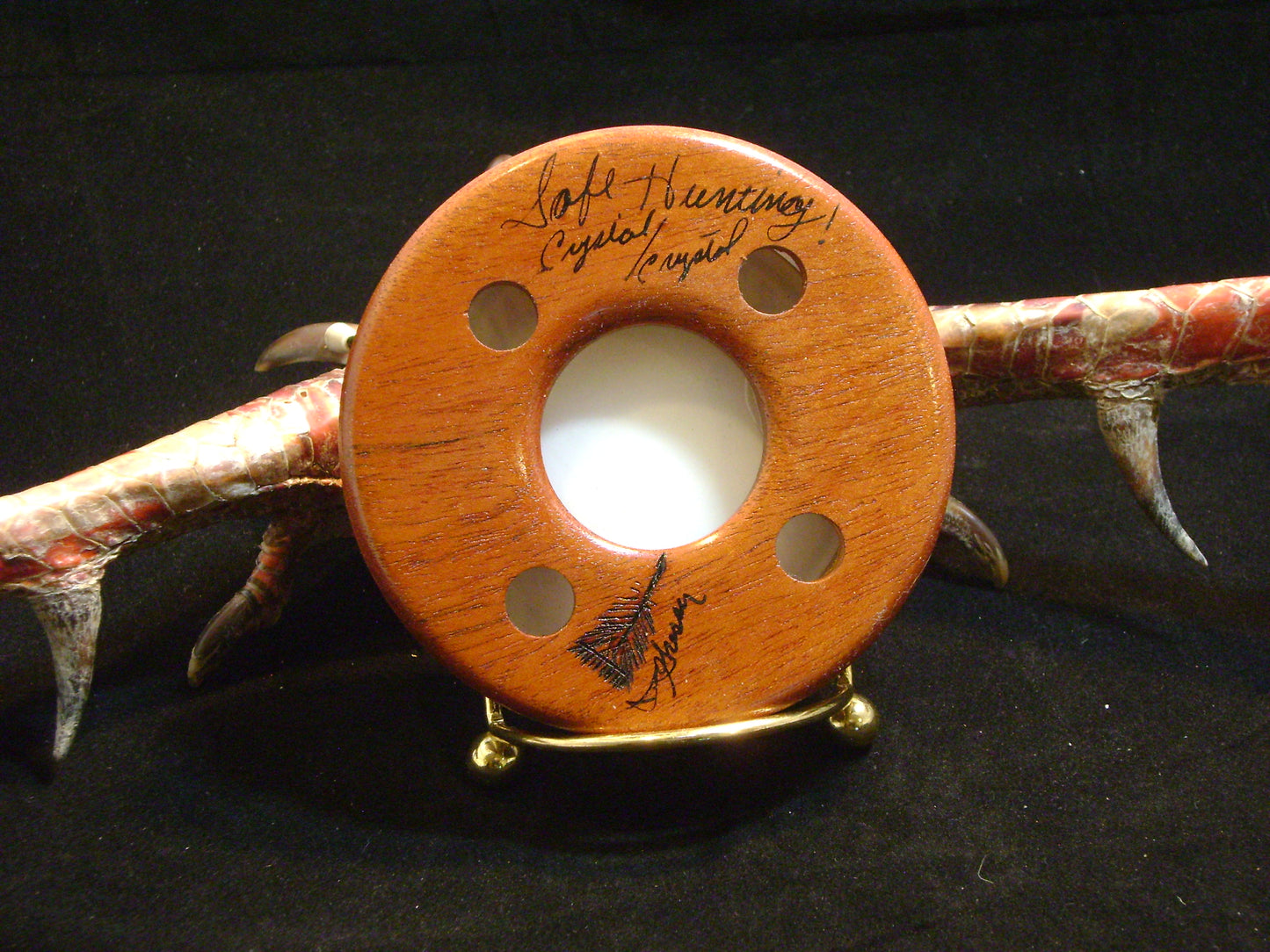 3.5" Mahogany Crystal/Crystal Double Sided Friction Call