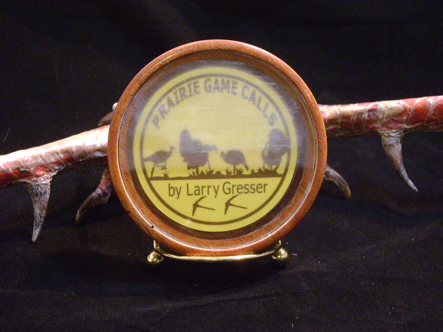 3.5" Mahogany Glass/Glass Double Sided Friction Call