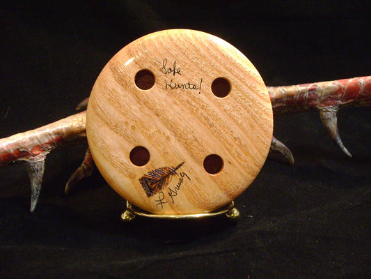 3.5" Honey Locust Glass/Purpleheart Friction Call