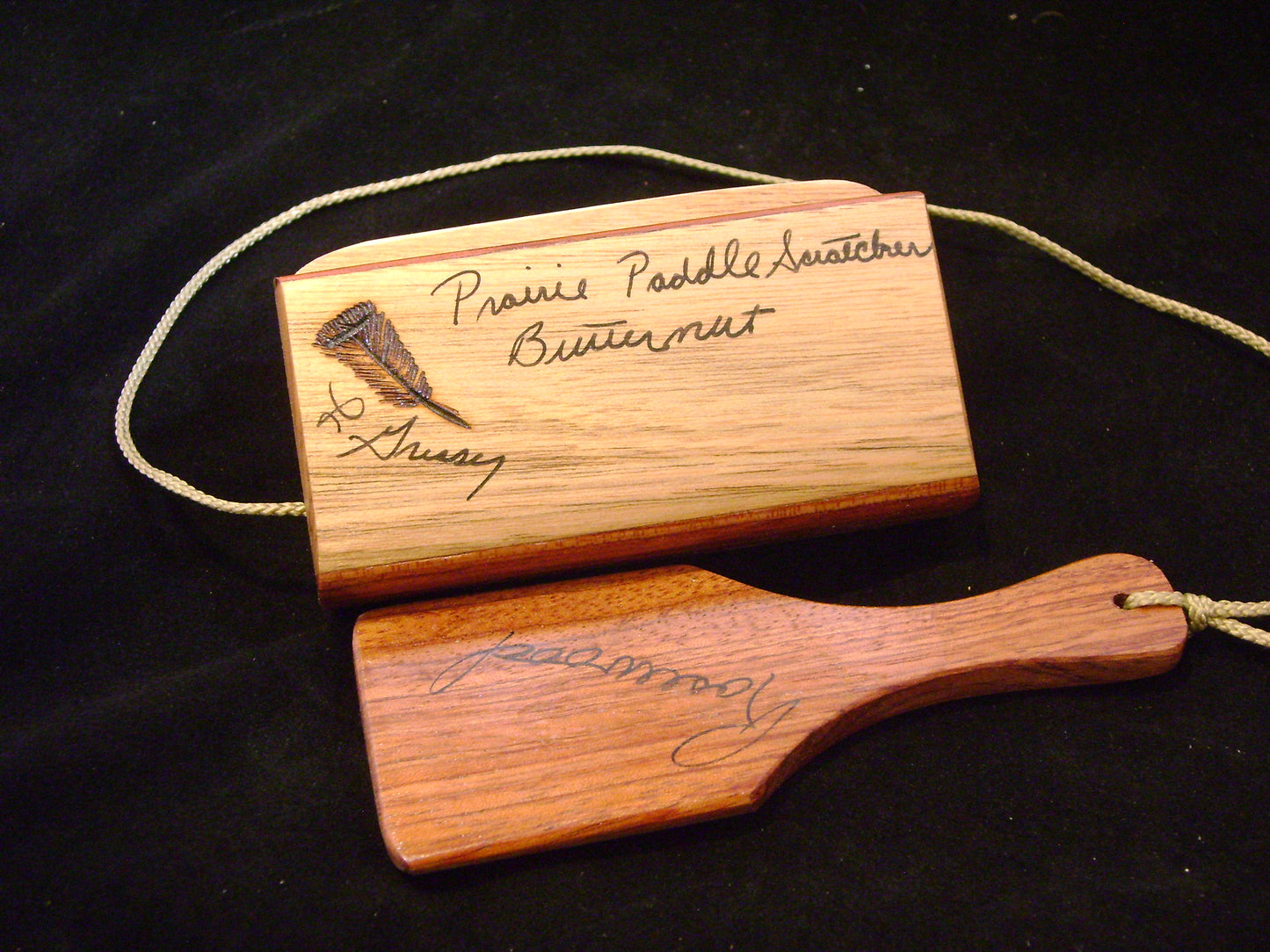 Butternut and Bubinga/Bubinga Paddle Scratch Box Call