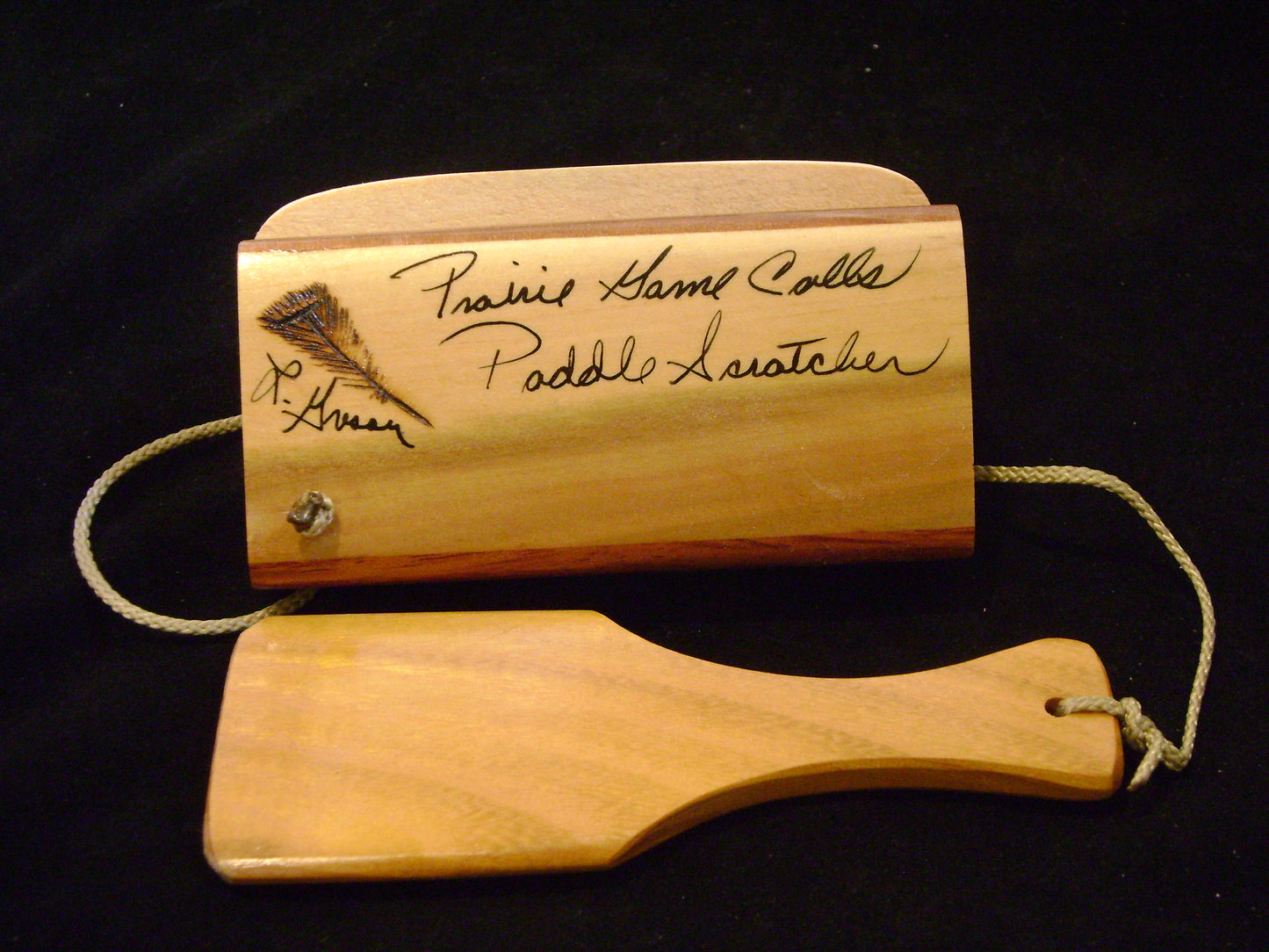 Poplar and Bubinga/Osage Paddle Scratch Box Call