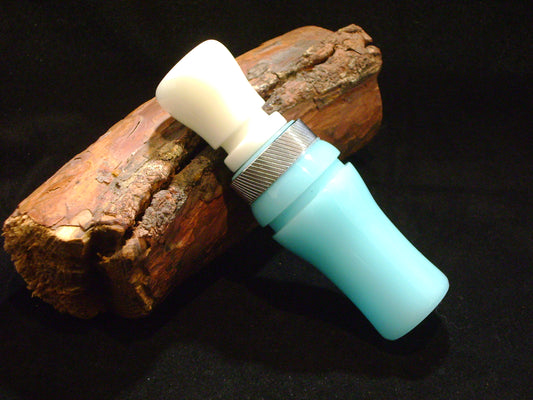 Mint Blue/White Acrylic Mallard Duck Call