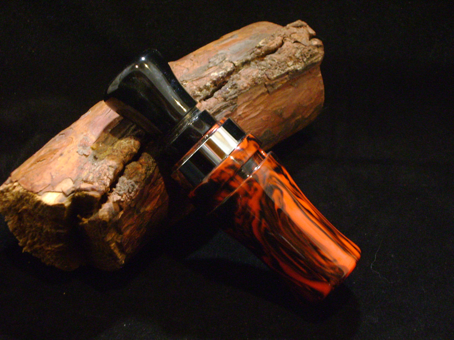 Black & Orange/Black Pearl Acrylic Mallard Duck Call