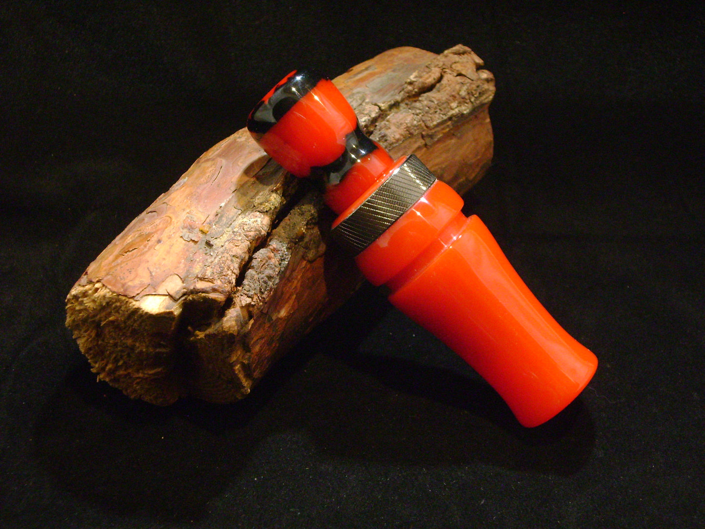 Ferrari Red/Red and Black Swirl Acrylic Mallard Duck Call