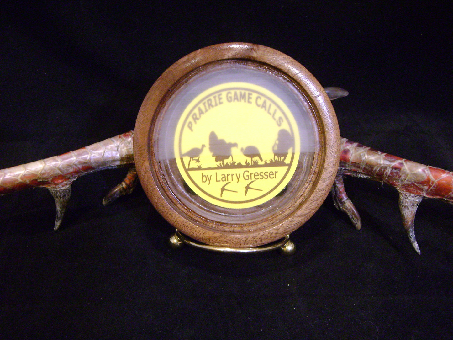 3.25" Walnut Glass/Glass Friction Call