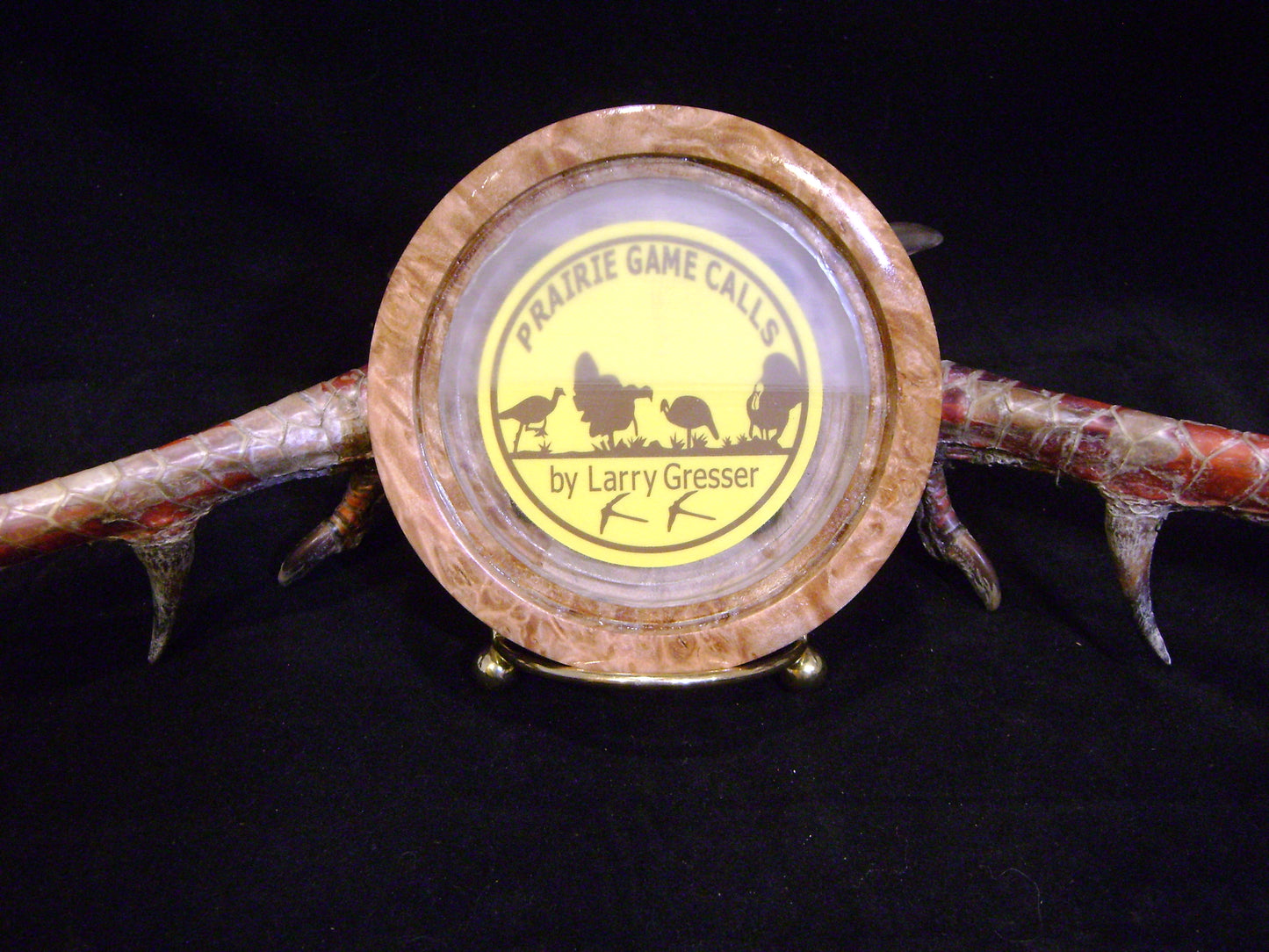 3.25" Maple Burl Glass/Glass Friction Call