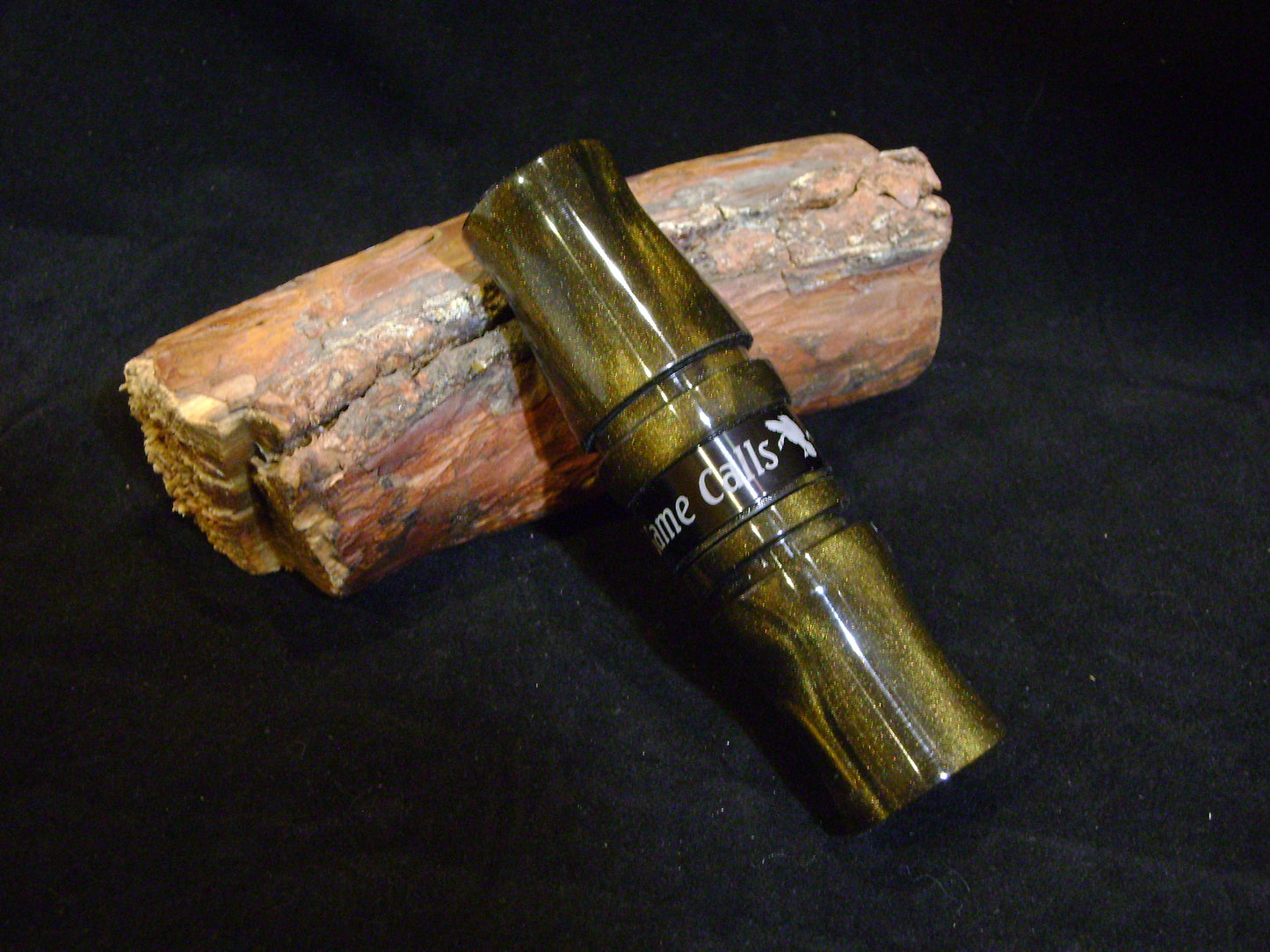 Black & Gold Pearl Acrylic Canada Goose Call